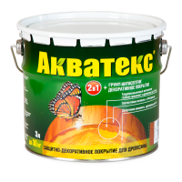 Продажа пропитка защитно-декор. "акватекс" белый 3 л (-10°c) в Тюмени  в интернет-магазине Vseizdereva