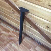 Продажа ножка для стола наклонная (сталь) 30х60х710 "лофт" черный матовый в Тюмени  в интернет-магазине Vseizdereva