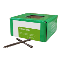 Продажа саморез для террасной доски окрашенный т15 (потай) 5х80 в Тюмени  в интернет-магазине Vseizdereva