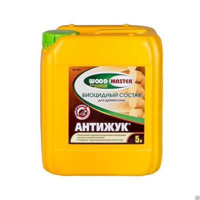 Продаем пропитка защитная от насекомых "woodmaster" антижук 5л (+0°c) в Тюмени по доступным ценам.
