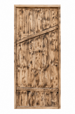Продаем дверь с коробкой (хвоя) 800х1800х150 "крестьянская" под старину (сорт ав) в Тюмени по доступным ценам.