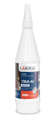 Продаем клей пва-м универсальный "лакра экстра" 250г (+5°c) в Тюмени по доступным ценам.