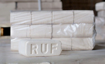 Продаем брикет топливный (береза пыль) "ruf" 10кг  //96 в Тюмени по доступным ценам.