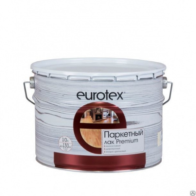 Продаем лак паркетный "eurotex" premium глянцевый 0,8л (-40°c) в Тюмени по доступным ценам.